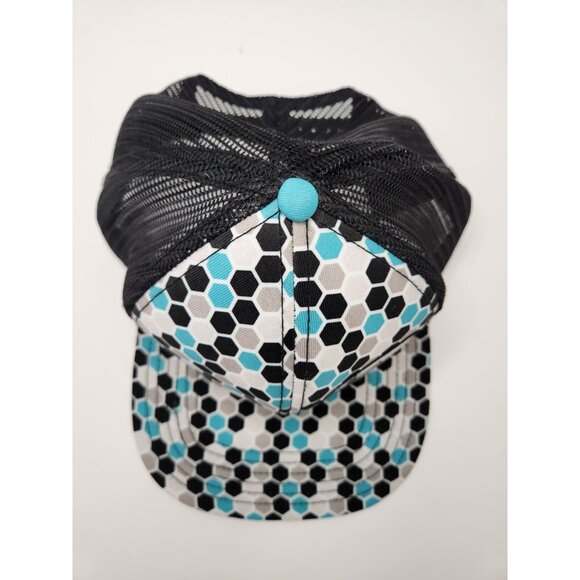 John Deer Snapback Hat Geometric Pattern Mesh - Picture 5 of 8